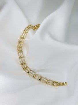 Işıltılı Üç Çizgi Bileklik